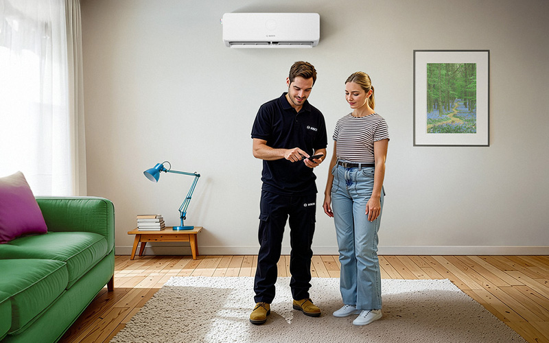 Climate 6000i P : la première PAC air/air Bosch au fluide naturel R290 - Batiweb