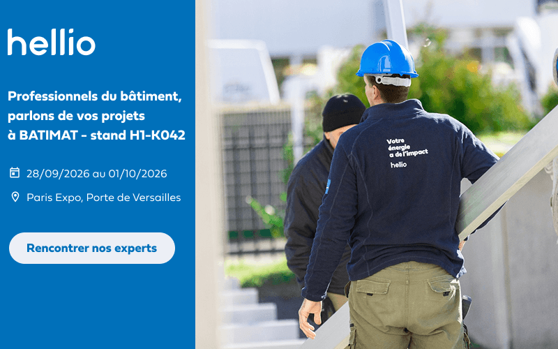 Hellio donne rendez-vous aux pros du bâtiment à BATIMAT 2026 - Batiweb