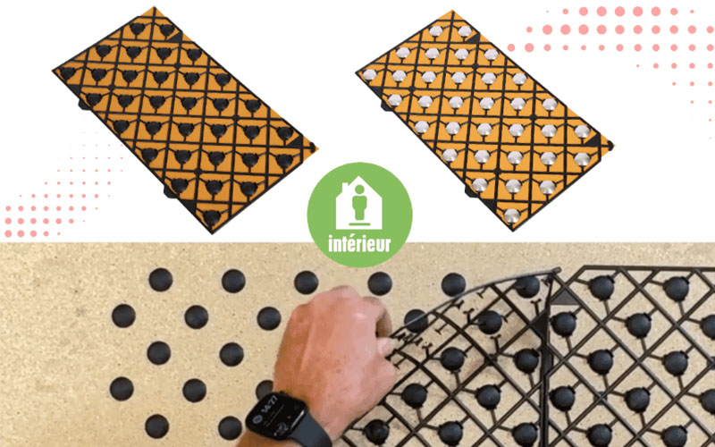 ROM.PLAK : 33 clous podotactiles adhésifs posés en une fois - Batiweb