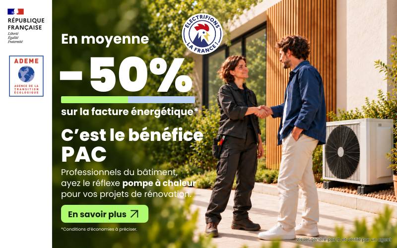 Pompe à chaleur : jusqu'à 50 % d'économies sur la facture énergétique* - Batiweb